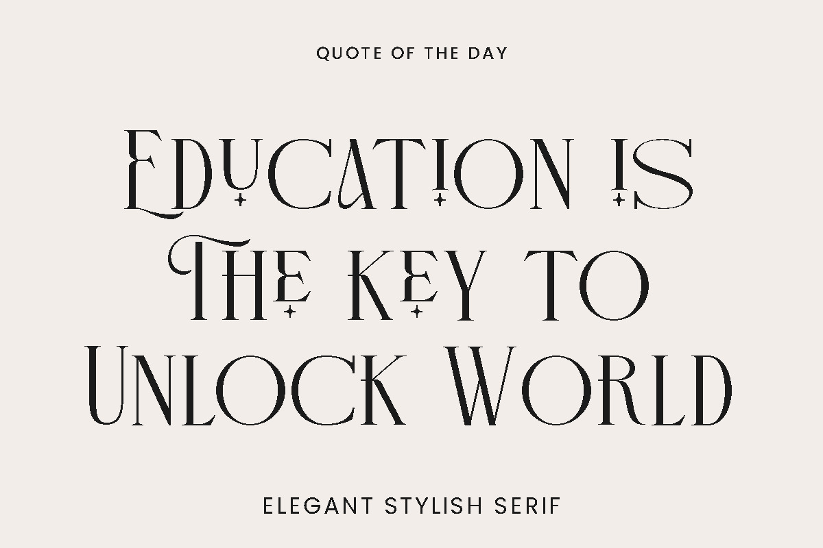 Fasrie - Ligature Serif Font, a Serif Font by Pandeka Studio (Photo 4 of 11)