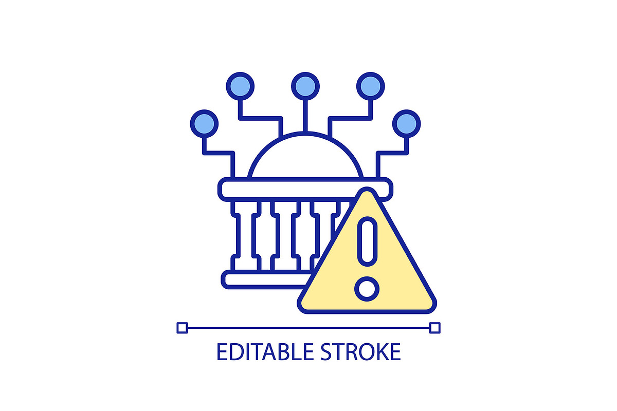 Government system threats RGB color, an Icon by IMG Visuals