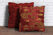 Asian Dragon Seamless Background, a Pattern Graphic by Harry Kasyanov (Thumbnail 2 of 3)