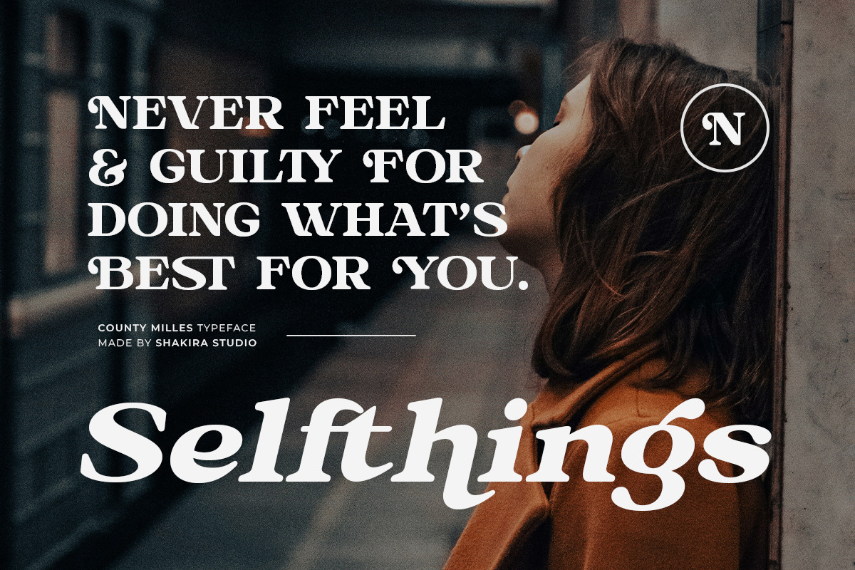 County Miles - Serif Font, a Serif Font by Shakira Studio (Photo 8 of 10)