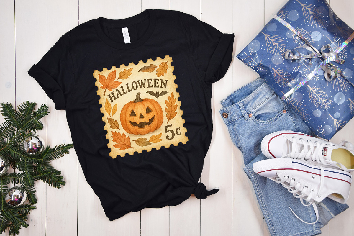 Halloween Postage Stamp Clipart, an Illustration by designcity5 (Photo 5 of 5)