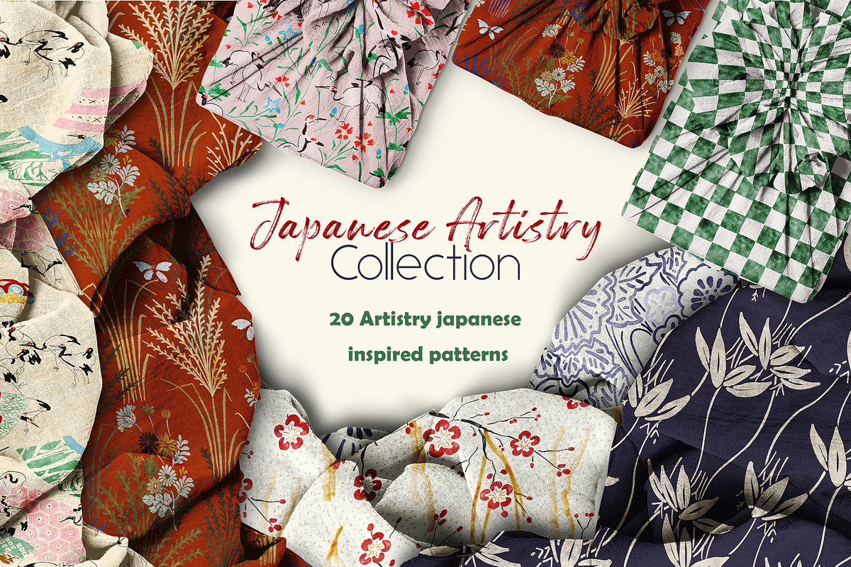 Japanese Artistry pattern collection, a Pattern Graphic by Mona Ahmed (Photo 1 of 8)