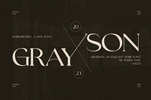 Grayson Elegant Serif Font Typeface