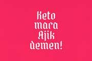 Kali Maya | Variable Gothic Typeface, a Blackletter Font by creativemedialab (Thumbnail 7 of 12)