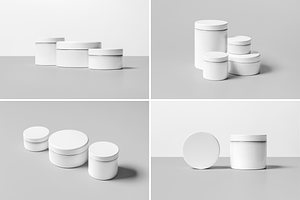 Cosmetic Jars Mock-up