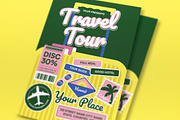 Travel Tour Flyer, a Flyer Template by graphicook (Thumbnail 2 of 3)