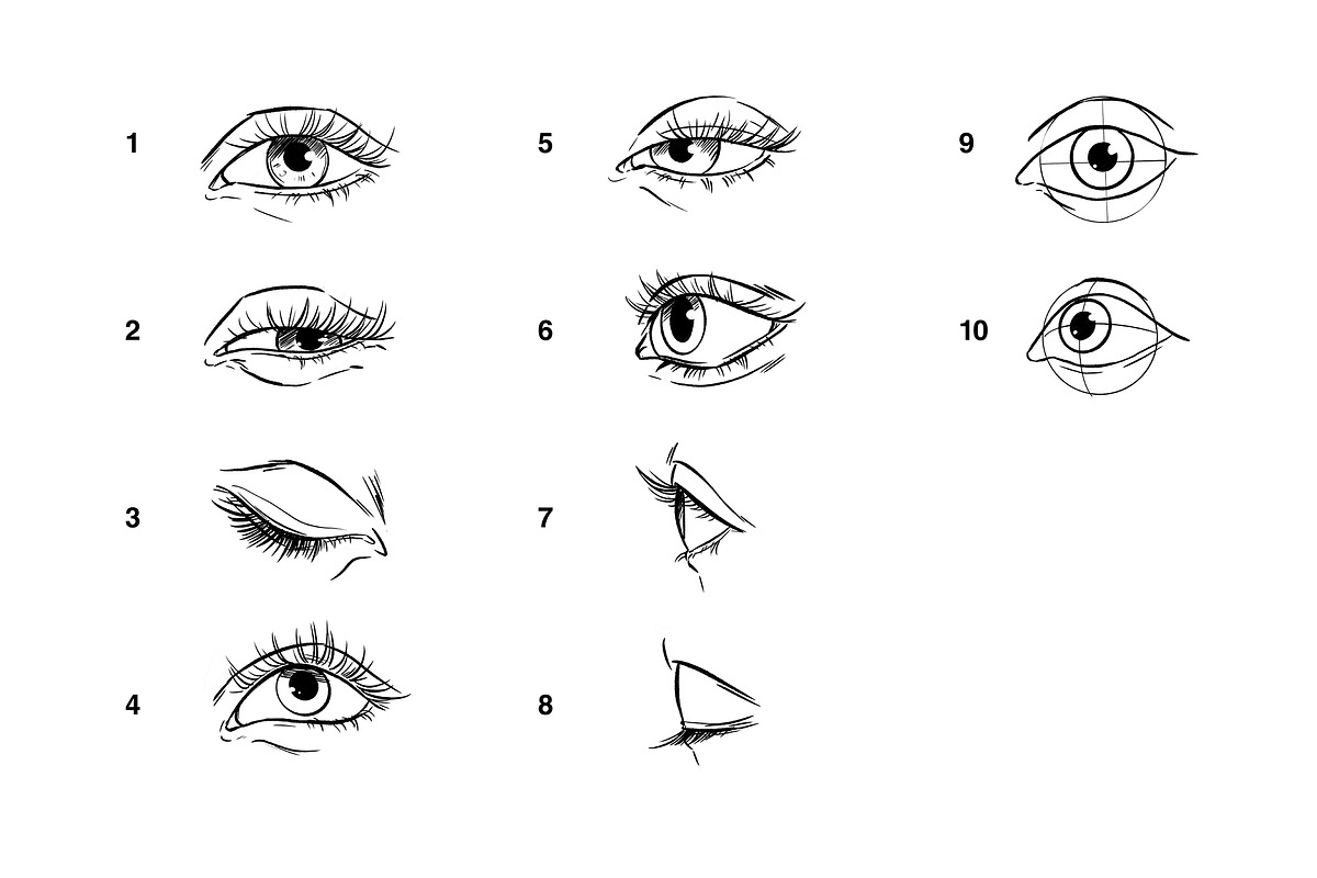 10 Eyes Stamps Procreate, a Brush Add-On by CCPreset (Photo 2 of 3)