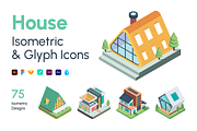 House Isometric Icons, a Duotone Icon by Vectors Market (Thumbnail 1 of 12)