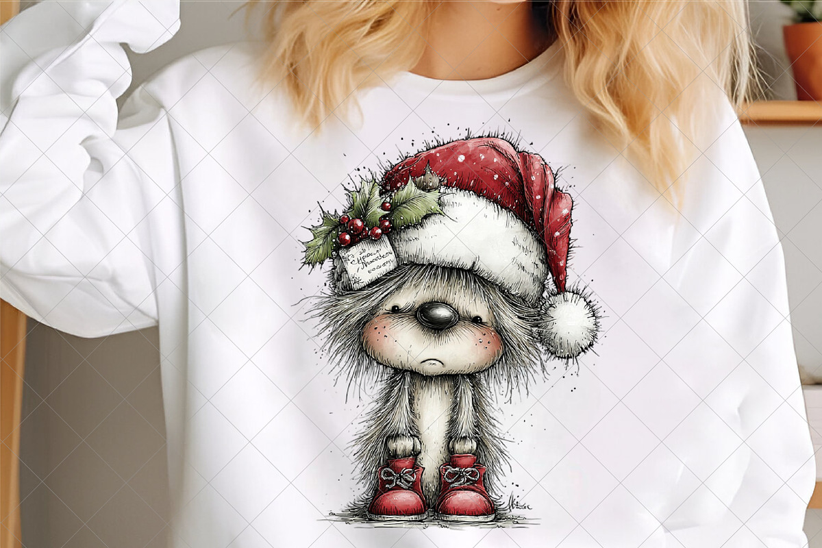 Whimsical Grumpy Christmas Animals, an Illustration by SinaCreation (Photo 6 of 7)