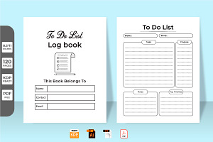 To Do List KDP Interior Task Planner