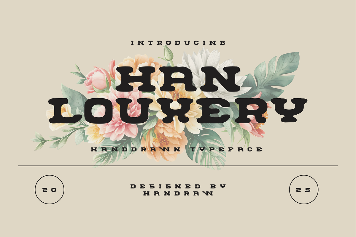HAN Louxery - Charm Display Font, a Font by HAN (Photo 1 of 8)