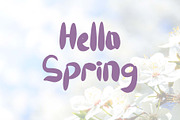 Spring Display, a Handwritten Font by Yoga Letter (Thumbnail 2 of 6)