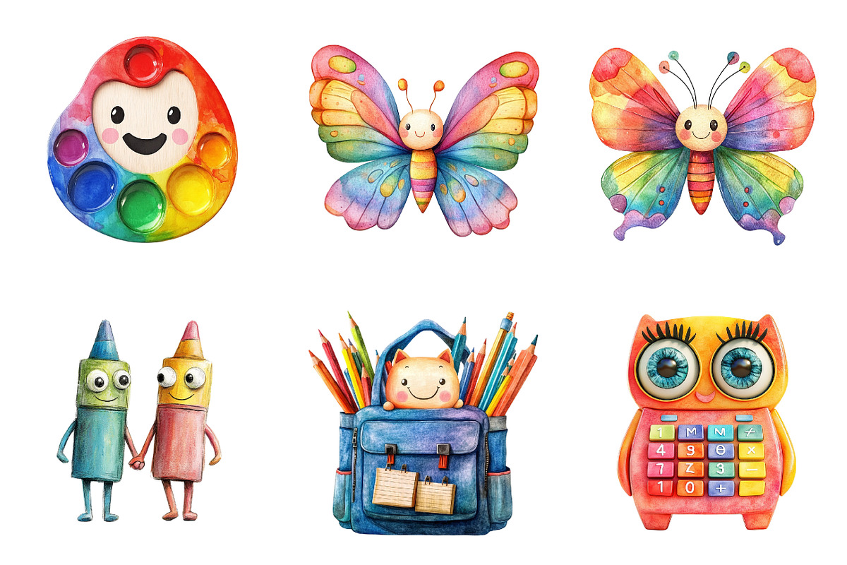 Whimsical Back To School PNG, a Transportation Illustration by SinaCreation (Photo 4 of 9)