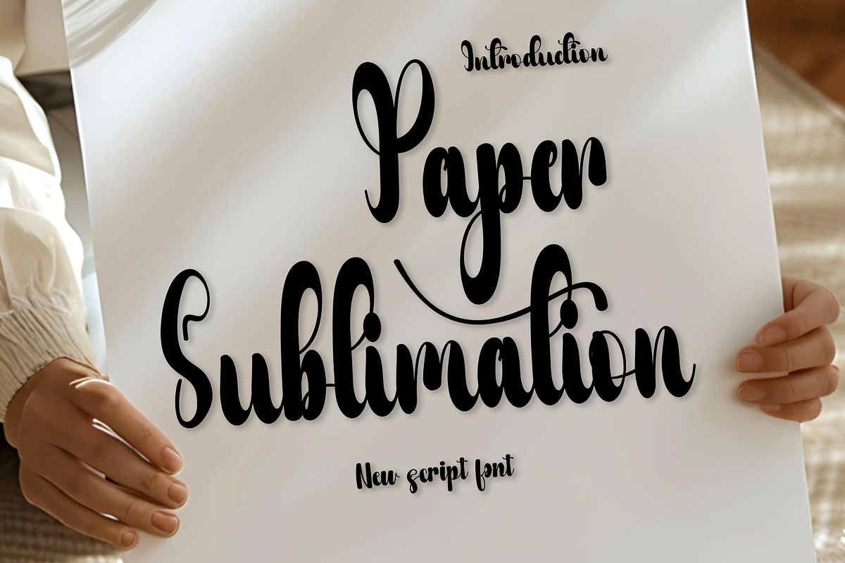 Paper Sublimation, a Handwritten Font by FreshTypeINK (Photo 1 of 8)