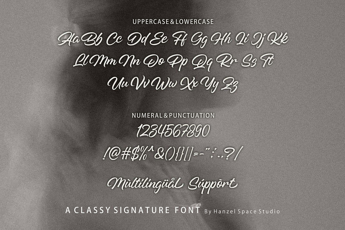 Histellin Script Font, a Script Font by HanzelSpace Studio (Photo 8 of 8)