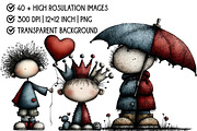 Whimsical Boy Clipart, an Illustration by Pixels.Craft (Thumbnail 4 of 6)