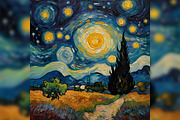 Mystic Art Midjourney Prompts, a Background Graphic by Design Laz (Thumbnail 7 of 7)