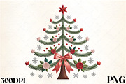 Faux Embroidery Tree with Roses and, an Illustration by CrexoraLab (Thumbnail 2 of 4)
