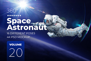 3D Mockup Space Astronaut 20