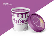 Ice Cream Tub Mockup, a Packaging Mockup by RamStudio2 (Thumbnail 5 of 14)