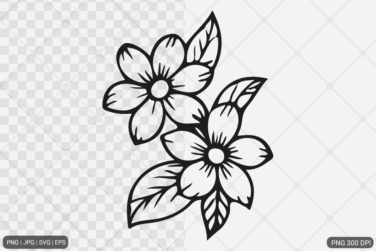 Floral Design SVG PNG Bundle, an Illustration by Actual Pixel (Photo 16 of 22)
