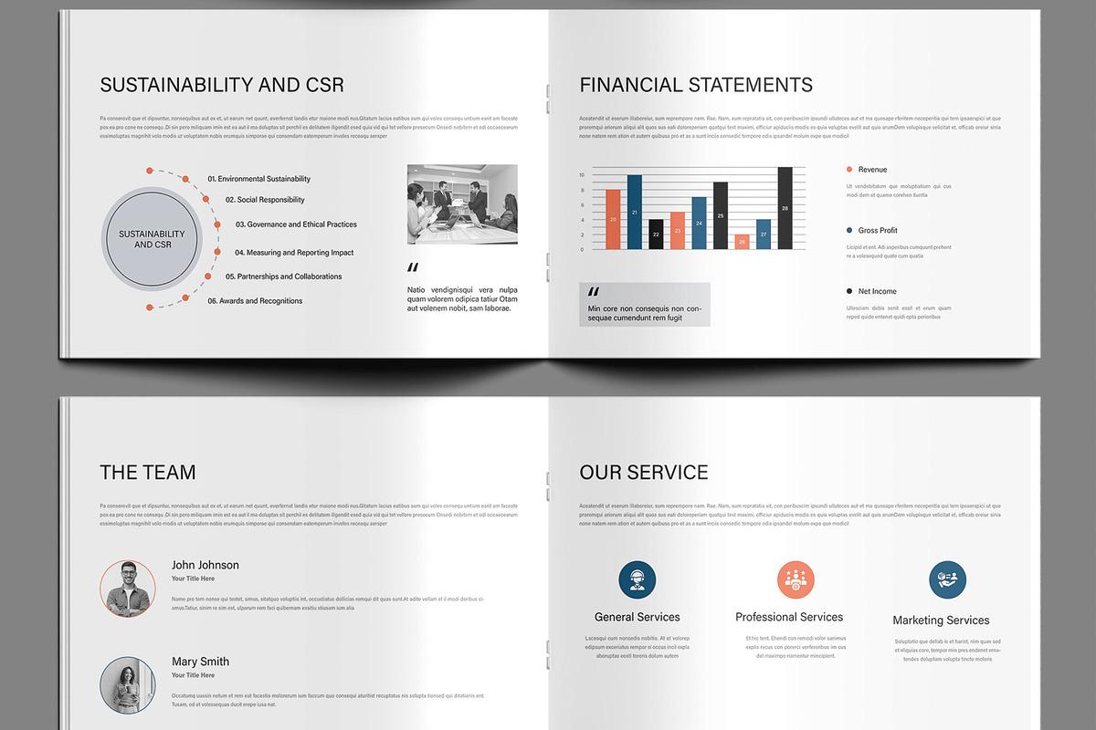 Business Annual Report, a Brochure Template by MightyDesign (Photo 4 of 9)