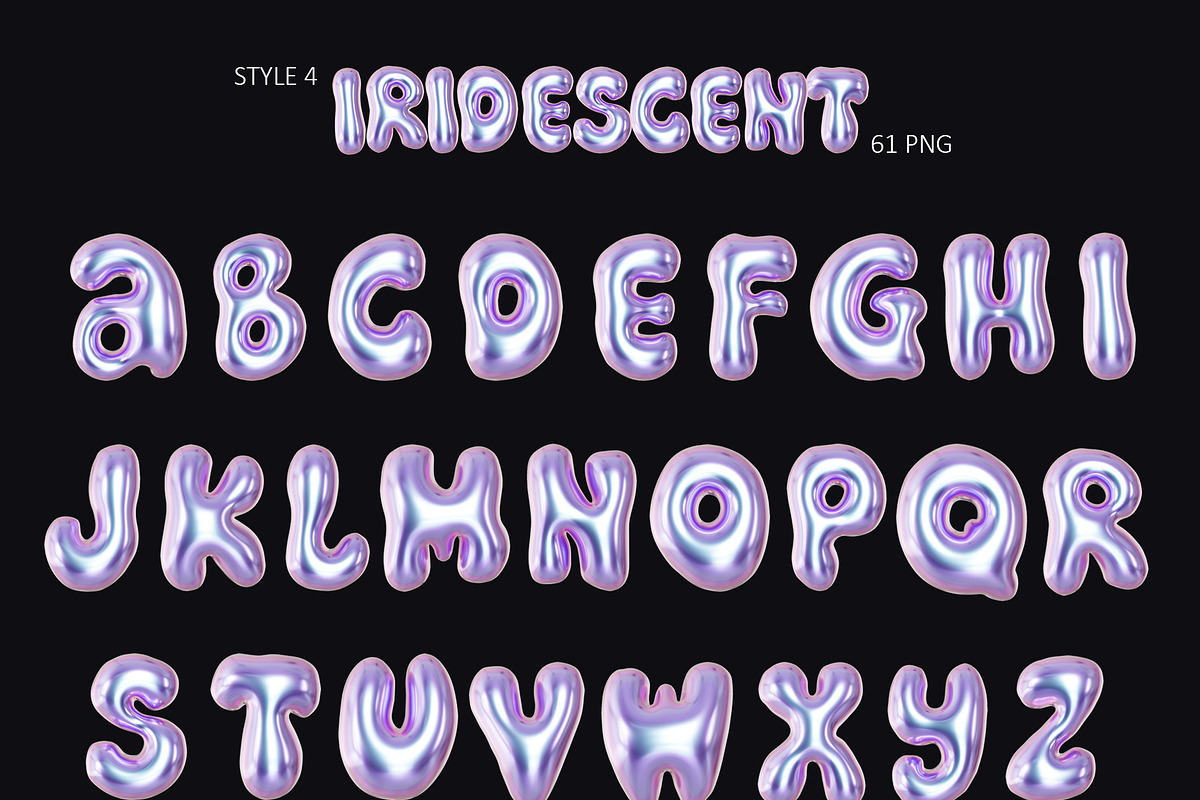 3D Bubble Type | Letters and Numbers, a Graphic by LarysaZabrotskaya, image size:1200x800