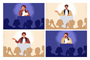 Public speaker feel fear, confidence, a Person Illustration by Good Studio (Thumbnail 1 of 5)