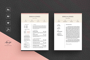 Pinky Resume Template / CV Template