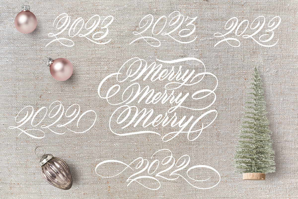Christmas Lettering, an Object Graphic by Type and Graphics Studio (Photo 5 of 9)