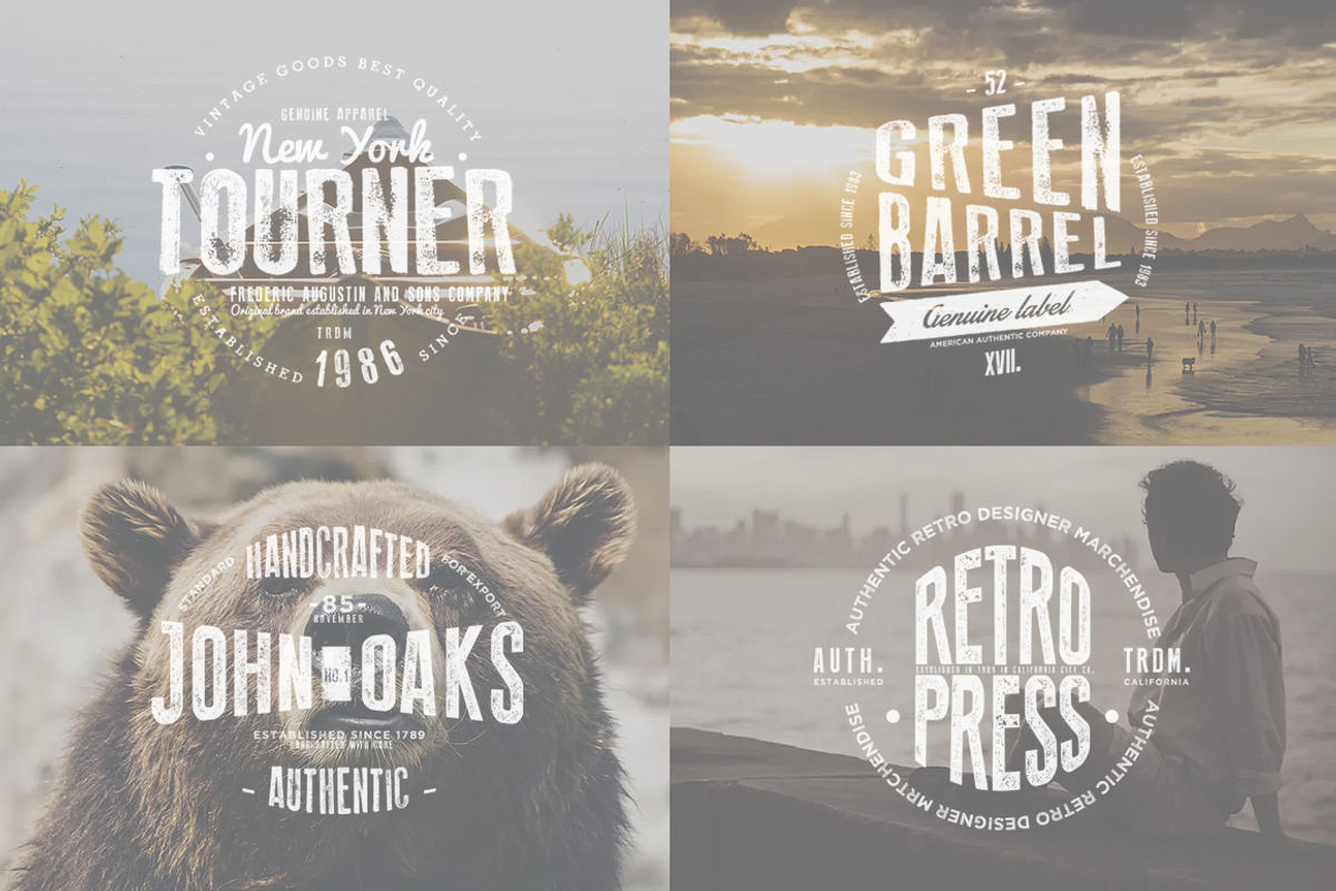 Vintage Badges & Labels Set 1, a Branding & Logo Template by Graphicdome (Photo 2 of 4)