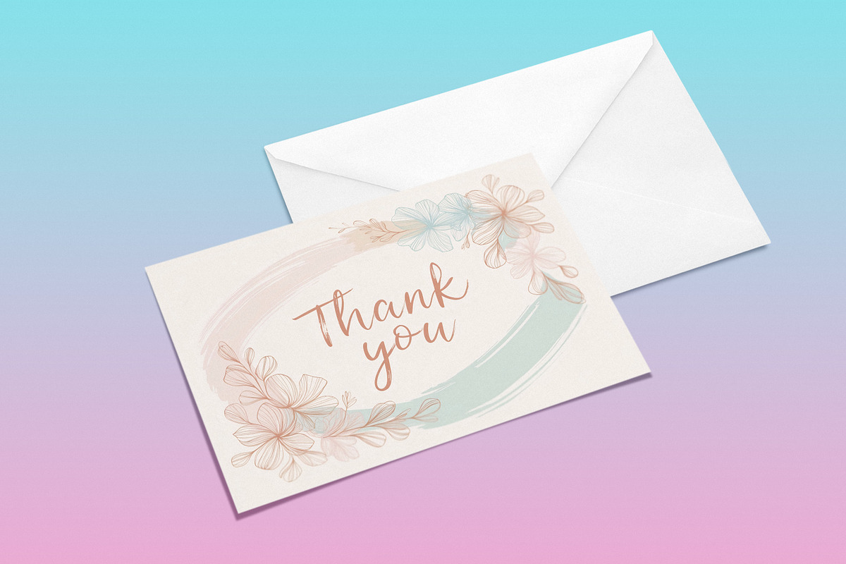 Thank You Card Bundle, a Card Template by Forhadx5 (Photo 2 of 8)