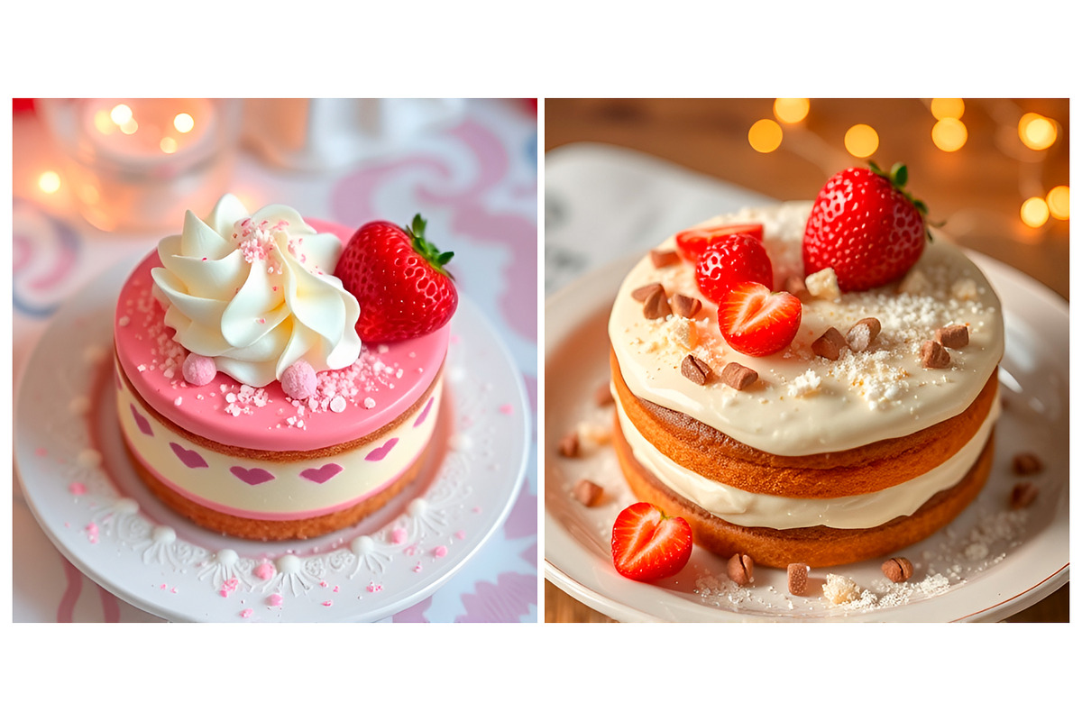 SET Cake Sweet Dessert Background, a Background Graphic by IrySha (Photo 3 of 7)