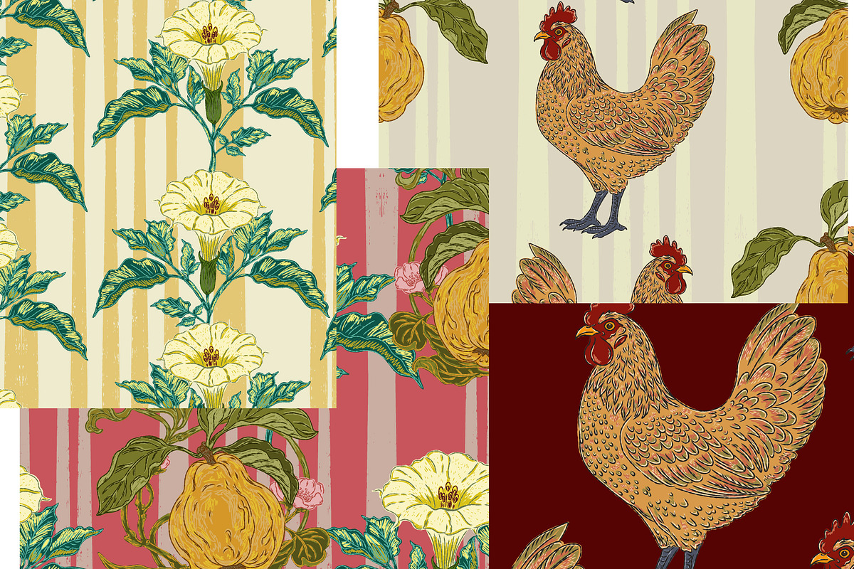 8 patterns Farmhouse set, a Pattern Graphic by NayaChu (Photo 11 of 20)