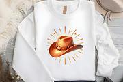 Cowboy Hat Boho Clipart, an Illustration by DreamCafeArt (Thumbnail 4 of 6)