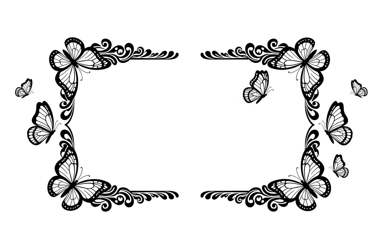 Butterfly Floral Vintage Frame Bundl, an Illustration by Creativeshirt (Photo 34 of 51)
