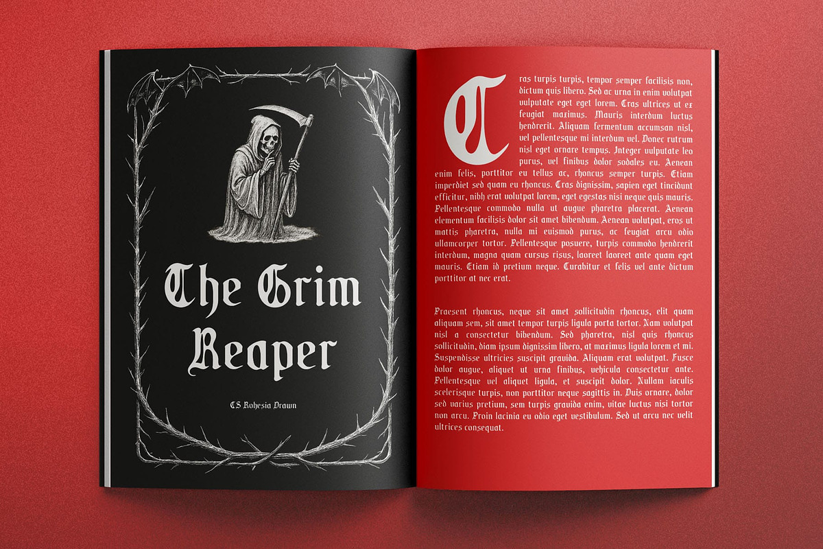 CS Rohesia Drawn, a Blackletter Font by Craft Supply Co. (Photo 5 of 8)
