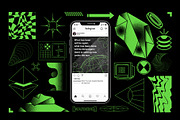Retro Futuristic Elements, an Object Graphic by The Fake PNG (Thumbnail 10 of 11)