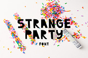 Strange Party | Font, a Handwritten Font by Daria Miazhevich (Thumbnail 1 of 7)