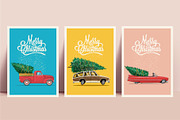 Christmas cards set with xmas trees, a Card Template by Crafter (Thumbnail 1 of 7)