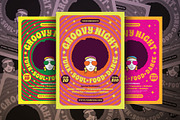 Groovy Party, a Flyer Template by Aiyari Graphic (Thumbnail 1 of 3)