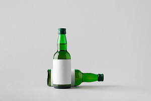 Miniature spirits liquor mockup JPEG, a Food & Drink Photo by Shablon