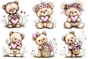 Mother’s Day Teddy Bear Clipart, an Illustration by DreamPrint404 (Thumbnail 4 of 6)