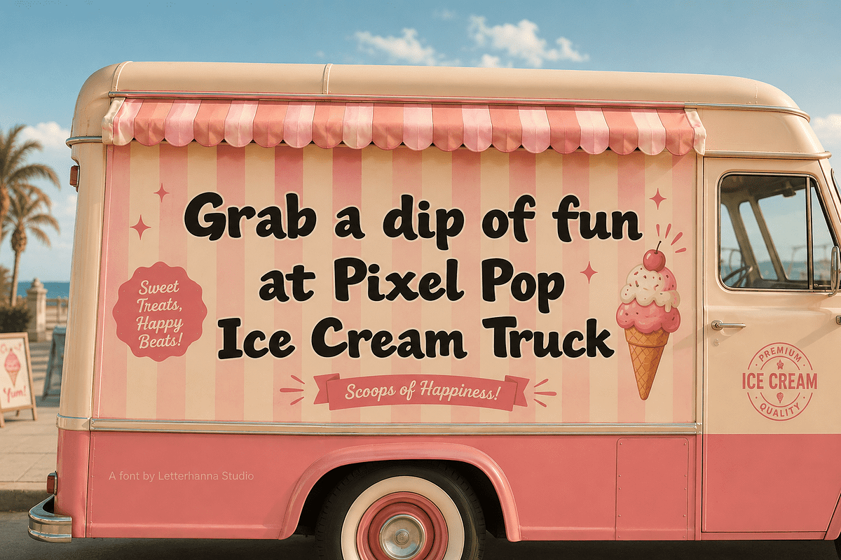 Bigfooz Font The Playful Chunky Font, a Sans Serif Font by Letterhanna Studio (Photo 6 of 9)
