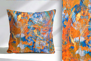 Orange and Blue Paint Abstract, a Background Graphic by Sharon Schwalbe (Thumbnail 3 of 6)