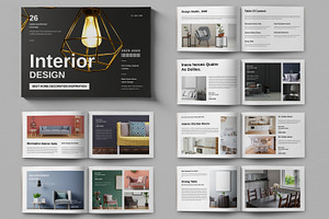 Interior Design Layout Brochure, a Brochure Template by ContestDesign