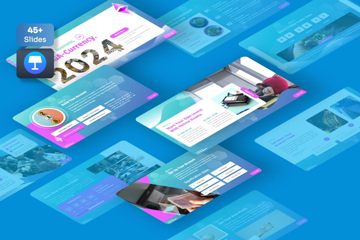 Freiga - Cryptocurrency Keynote, a Presentation Template by Dhabee (Photo 1 of 7)