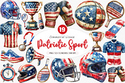 Retro Patriotic Sport PNG, an Illustration by SinaCreation (Thumbnail 1 of 5)