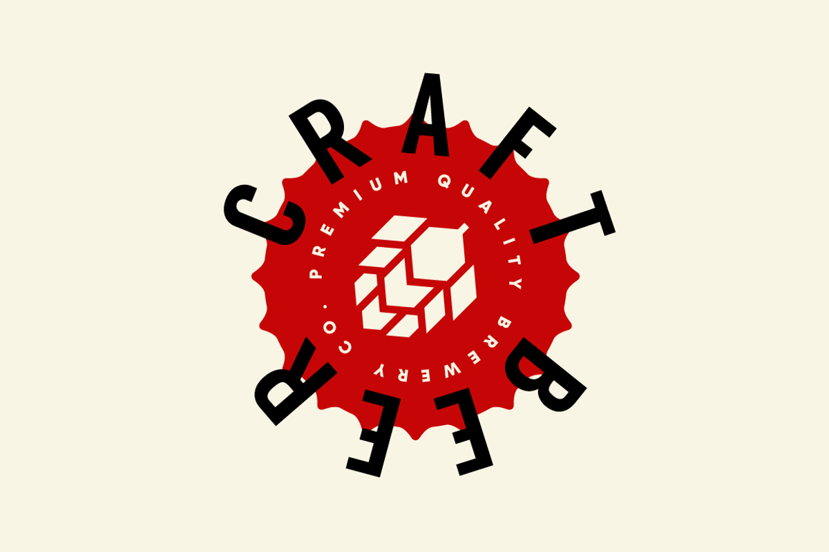 Craft beer brewery vector logo, a Food Illustration by provector (Photo 1 of 3)