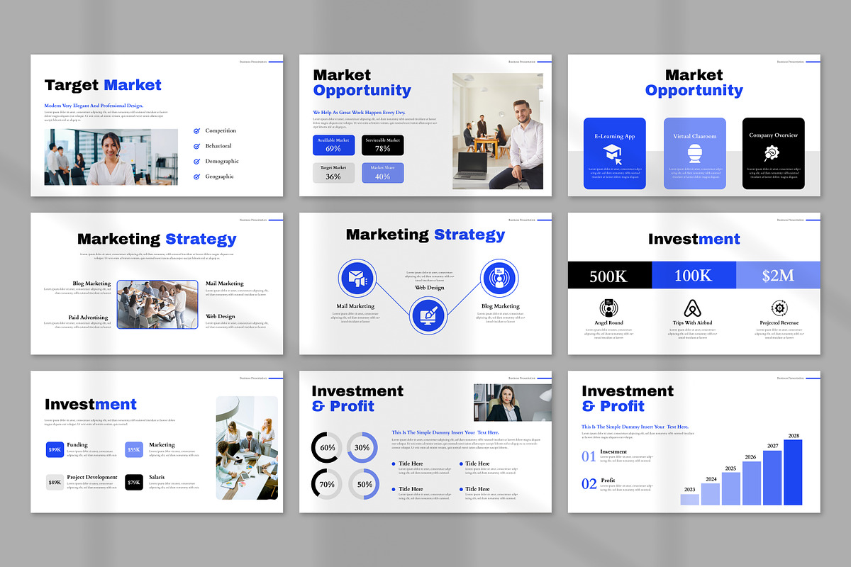 Business Presentation Template, a Presentation Template by Mighty-Slide (Photo 8 of 11)